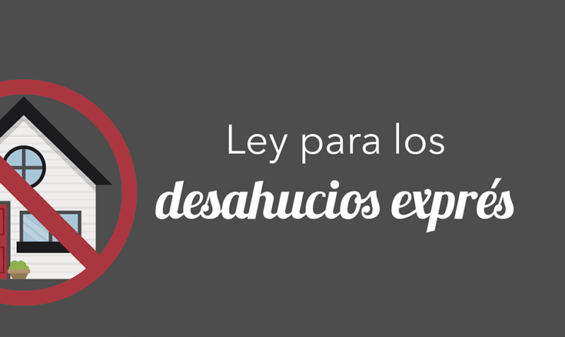 Ley para los desahucios exprés