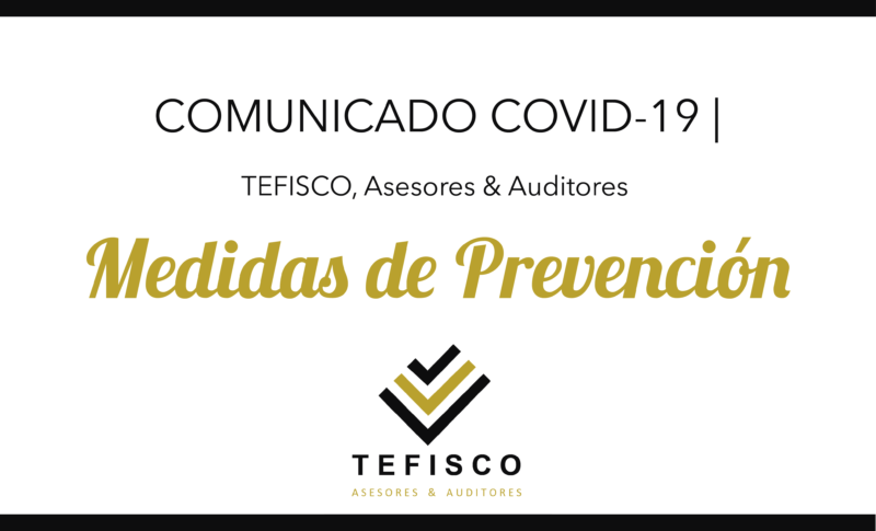 COMUNICADO COVID-19 | Medidas prevención